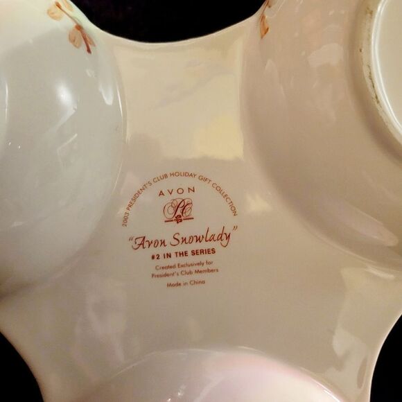 Avon snow lady 2003 server tray. ^ - Picture 8 of 8